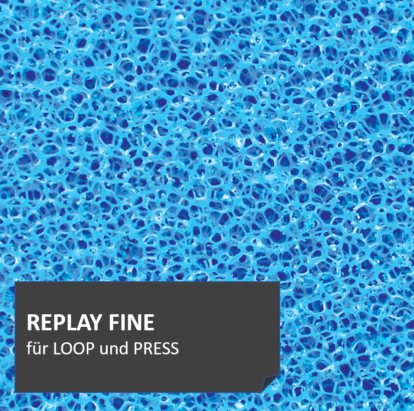 REPLAYFINE Filtermatten bieten mit ihrer hochporösen Oberfäche optimalen Lebensraum für wichtige Mikroorganismen, die Schadstoffe auf biologische Weise abbauen. 