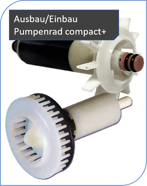 Ausbau Pumpenrad compactplus / compactplus marine