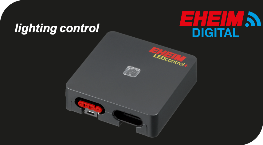 With EHEIM LEDcontrol+ you can easily control the brightness curve and the lighting mood in your aquarium - without cables.