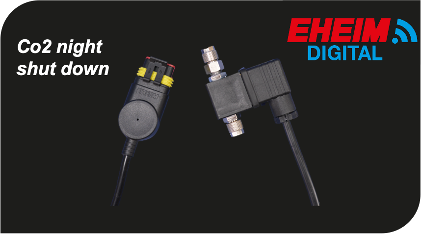 This magnetic valve has been specially developed for the EHEIM LEDcontrol+ lighting control system.