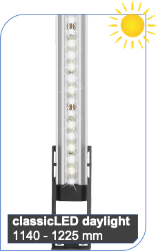 classicLED daylight (complete inclusive mounting and power supply) for aquariums with width from 1140 - 1225 mm